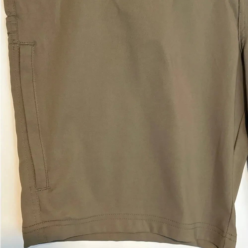 Gerry Venture Shorts Men's Brown Tan Khaki Sz 38 Adjustable Waist Casual Stretch